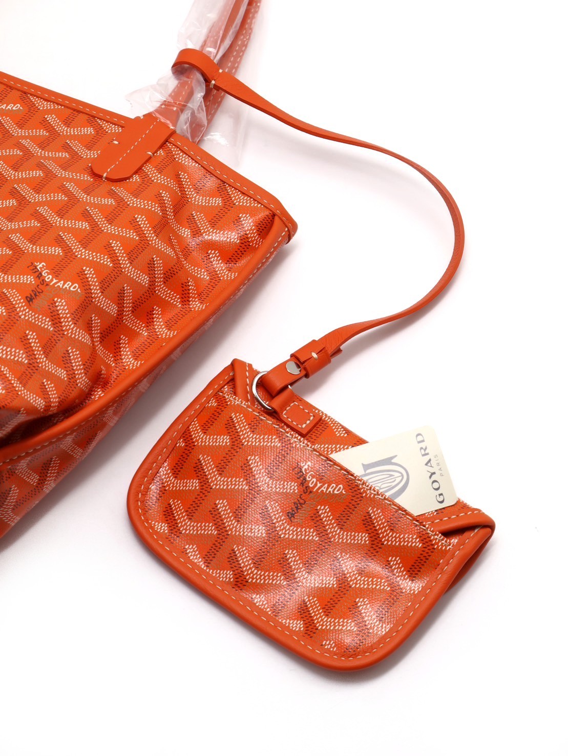 GOYARD Anjou mini tote - 橘