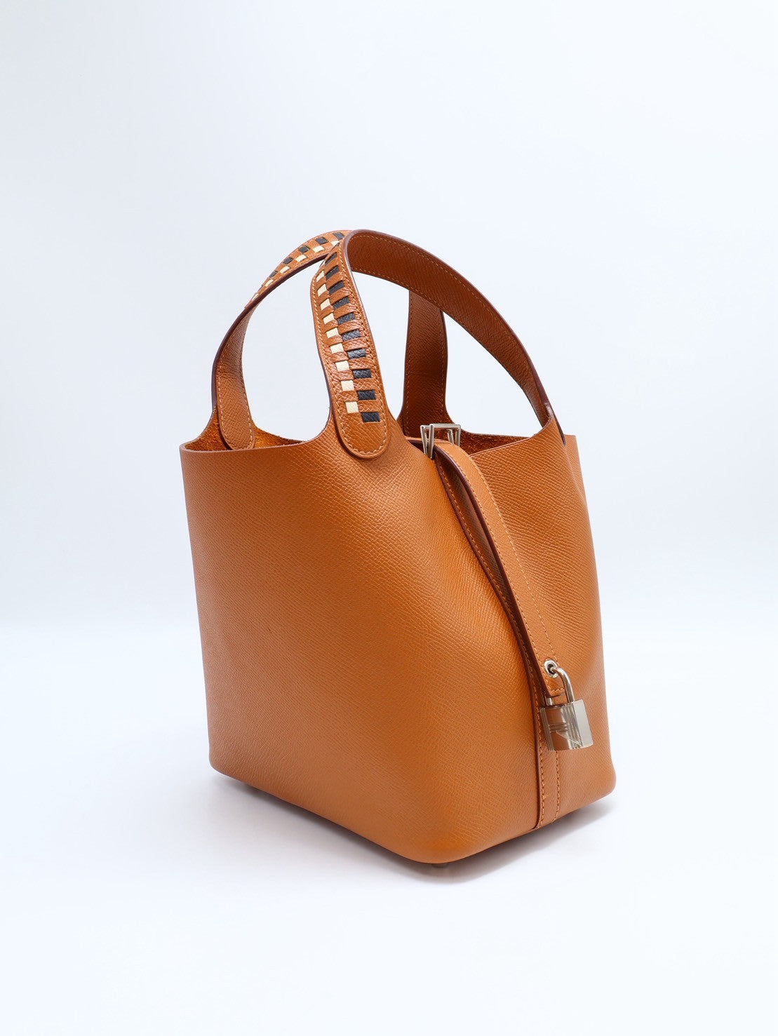 HERMES Picotin 18 - 編織手提金棕銀 C