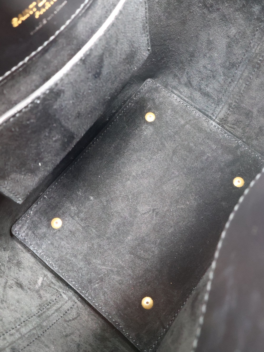 YSL Le37亮面小牛皮水桶包 - 小號黑金