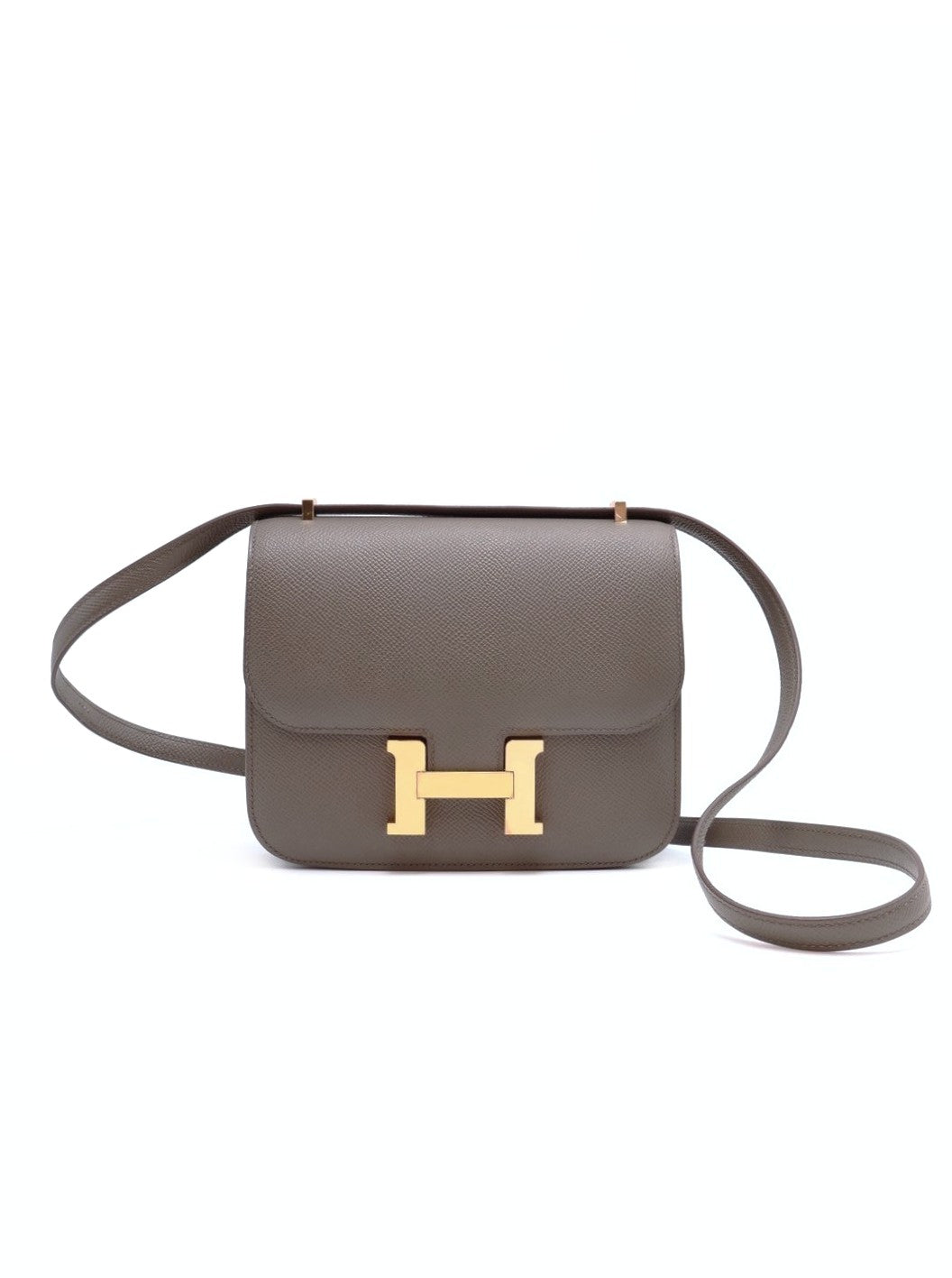 HERMES Mini Constance 19 - 錫器灰金