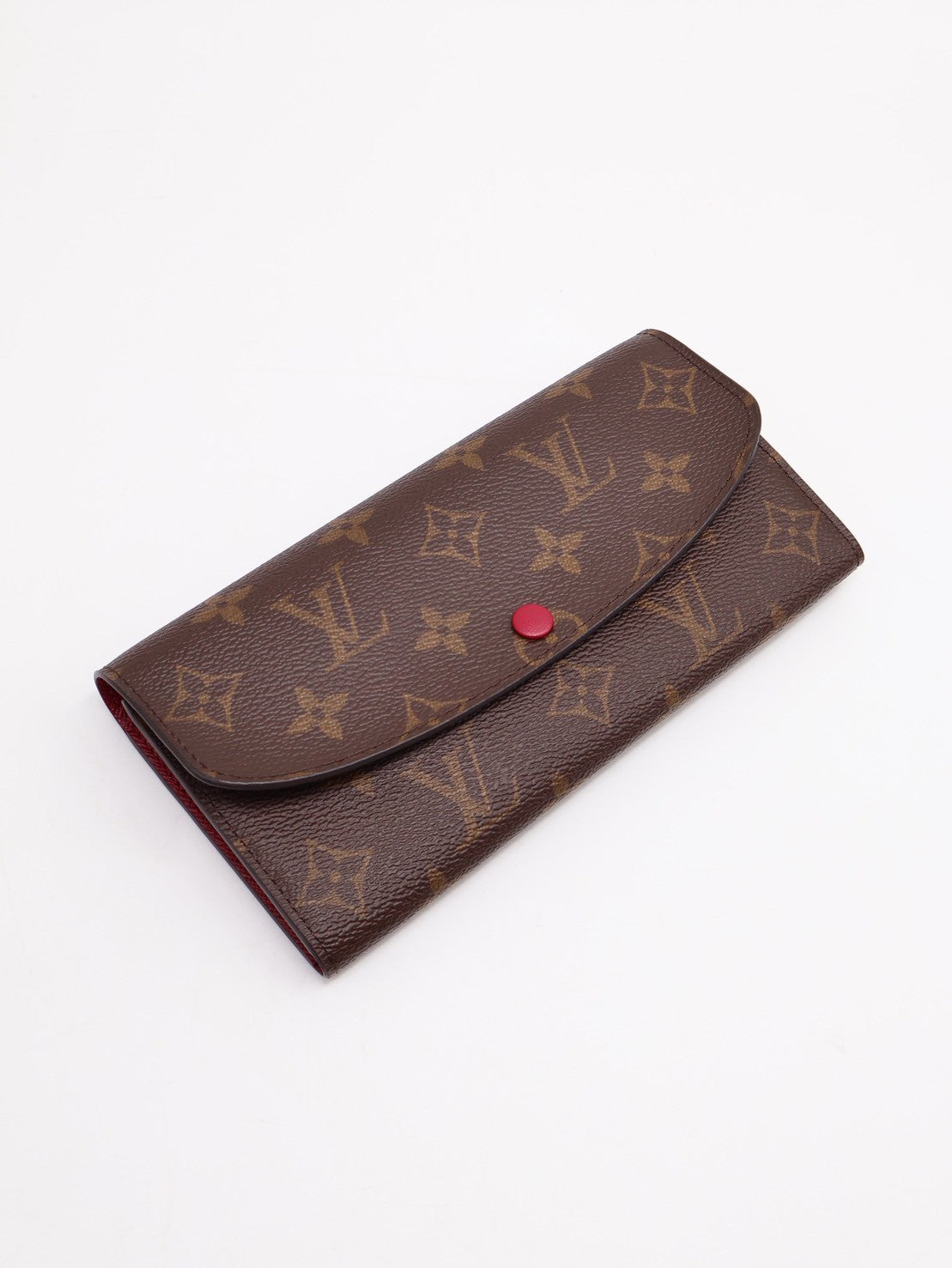 LOUIS VUITTON Emilie老花長夾 - 玫紅