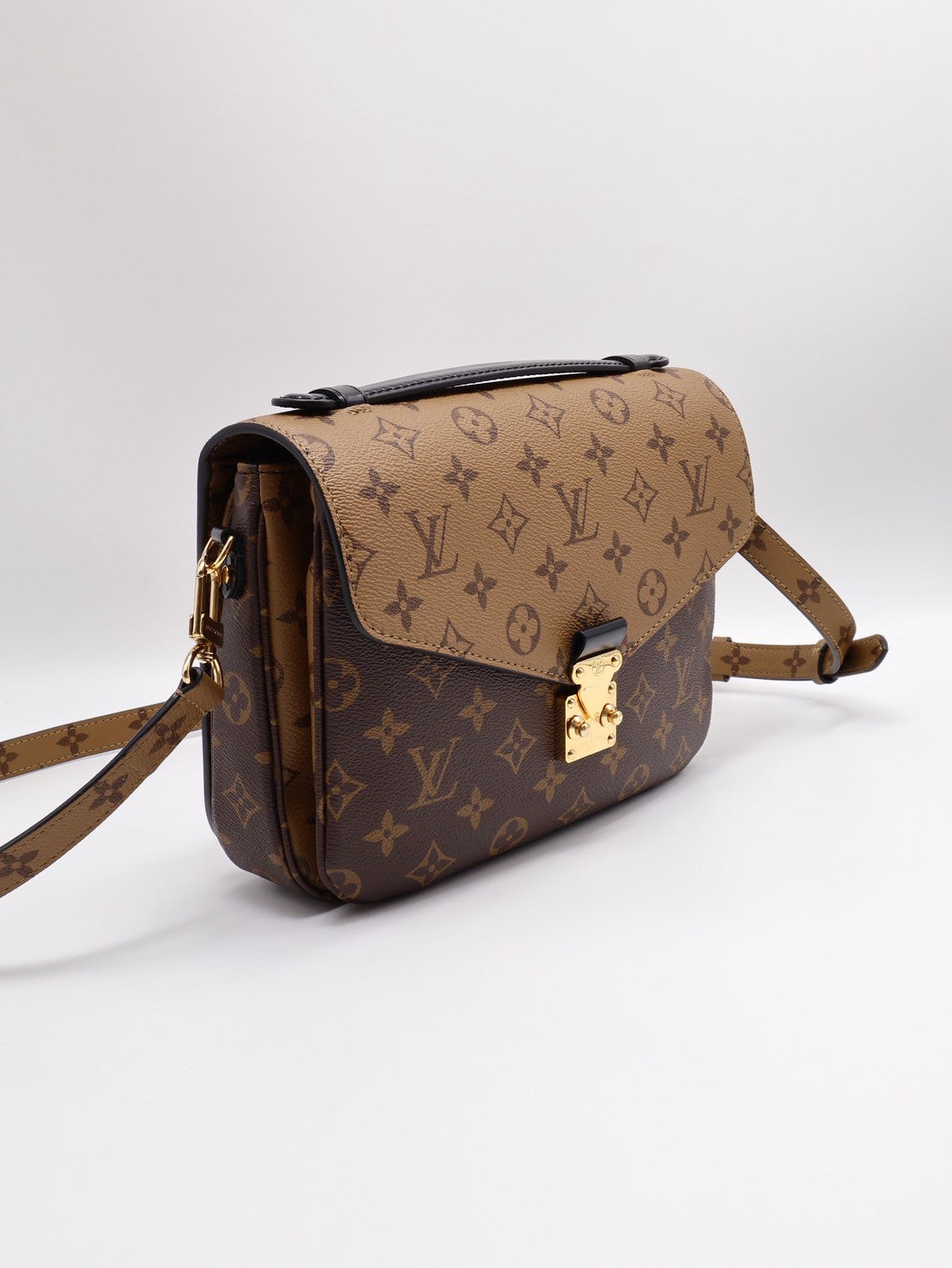 LOUIS VUITTON 拚色老花郵差包