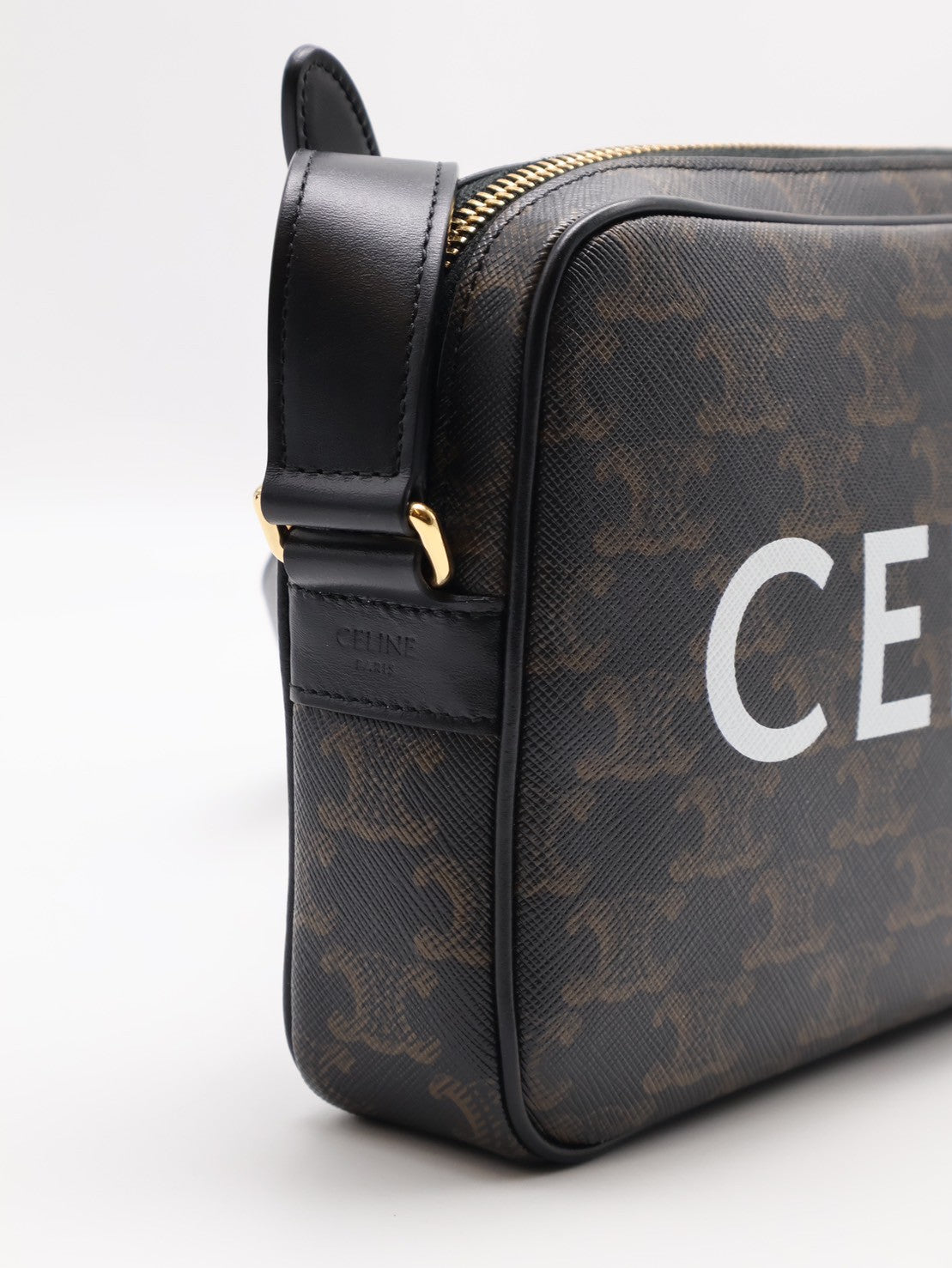 CELINE 凱旋帆布老花郵差包