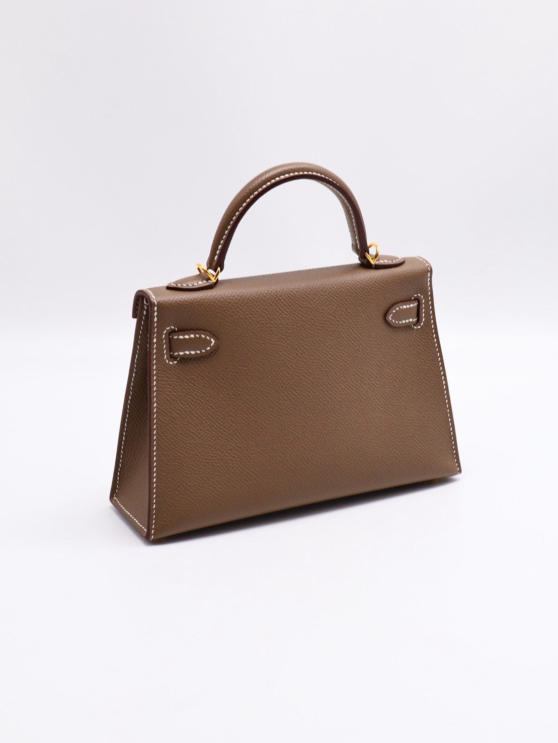 HERMES Mini kelly ll - 灰金 U