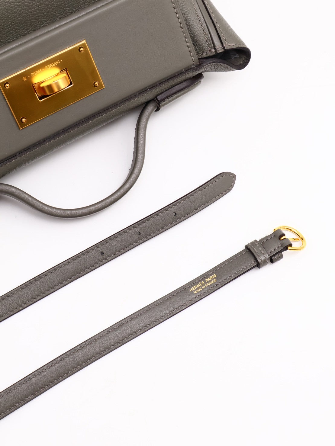 HERMES Mini 24/24 - 錫器灰金 Z