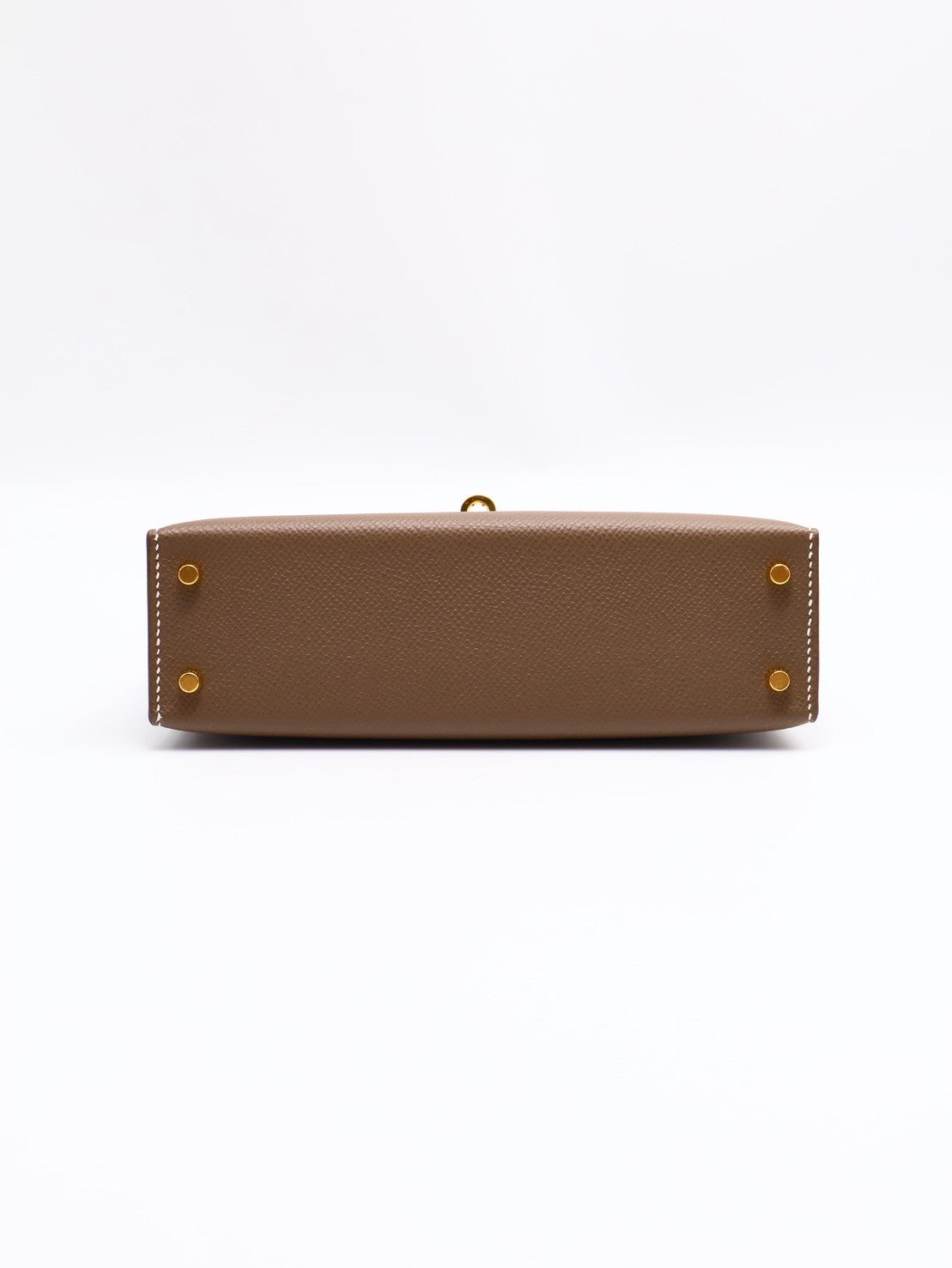 HERMES Mini kelly ll - 灰金 U
