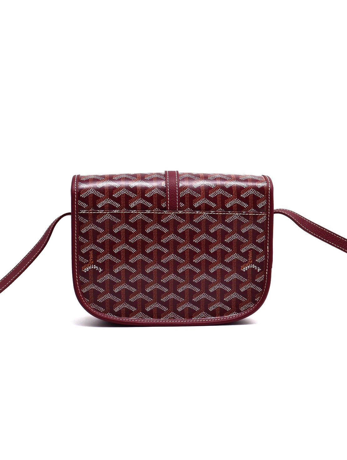 GOYARD Belvedere 郵差包 - 小號酒紅