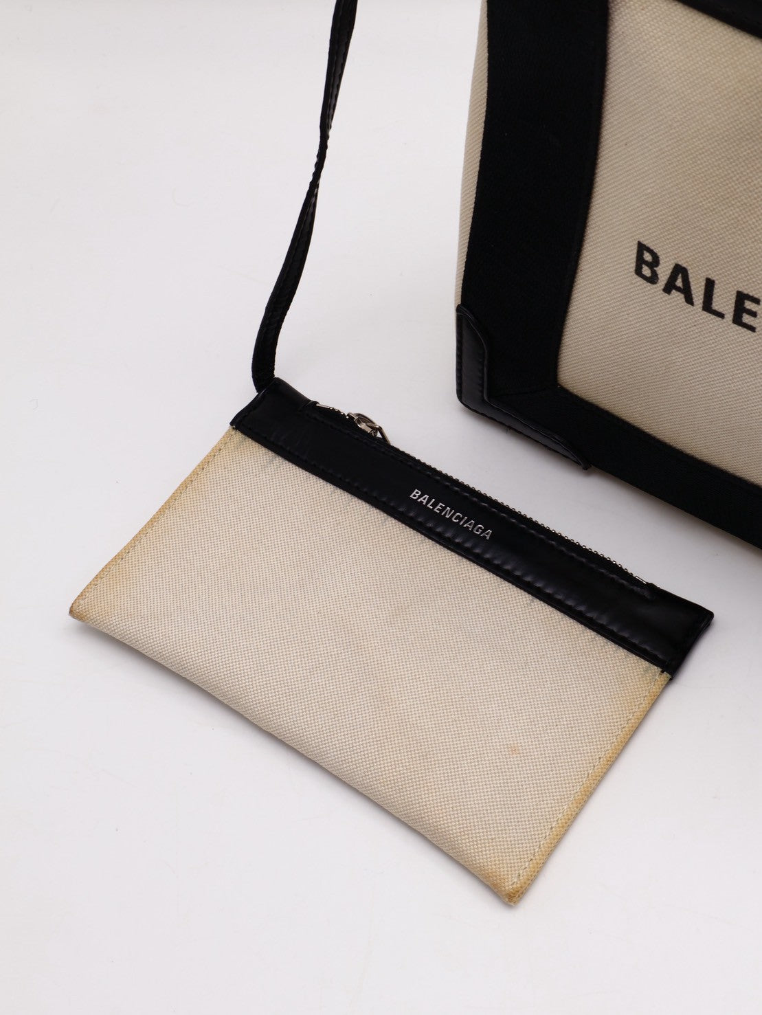 Balenciaga Navy cabas帆布托特