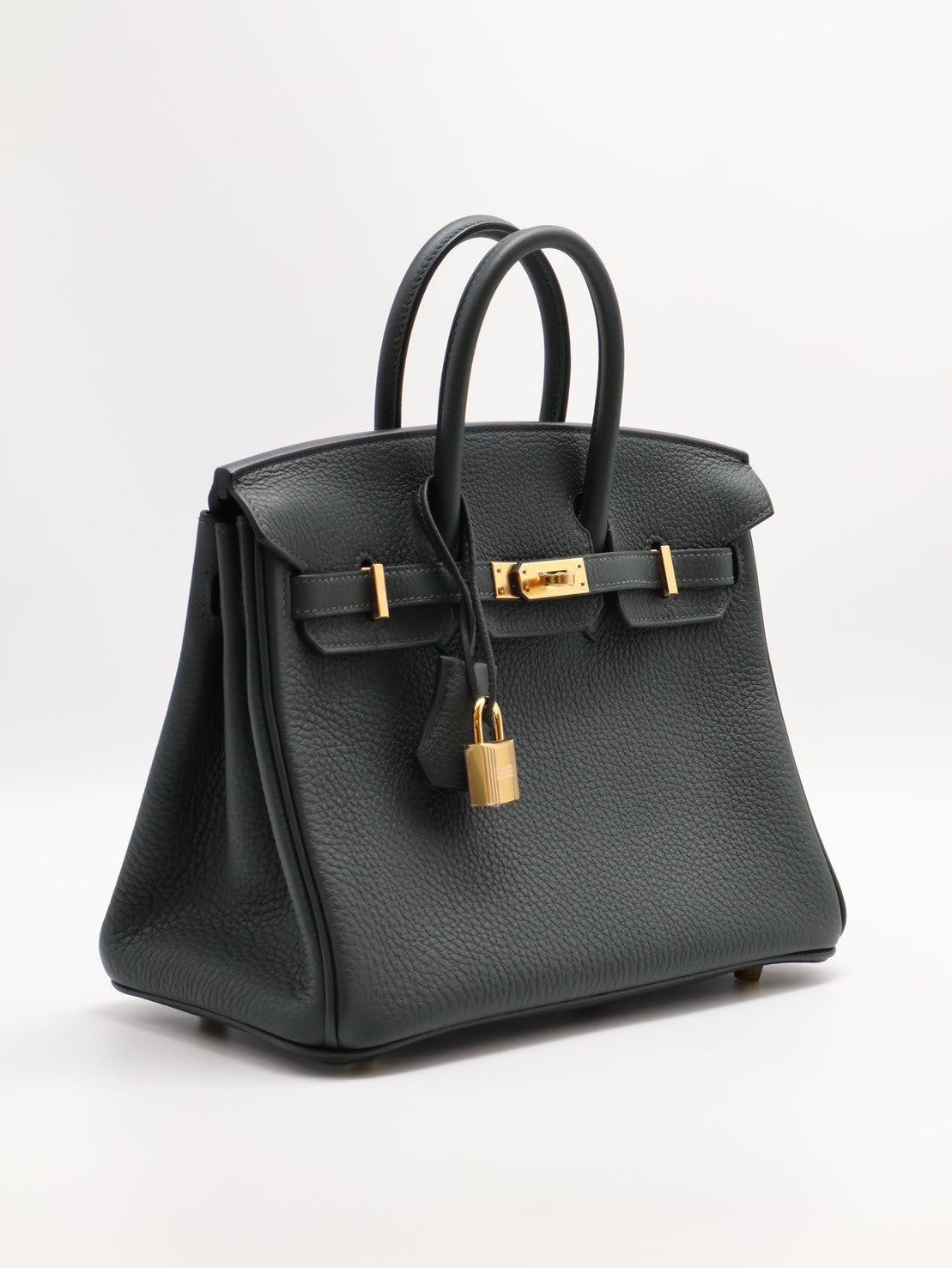 HERMES Birkin 25 - 灰綠金