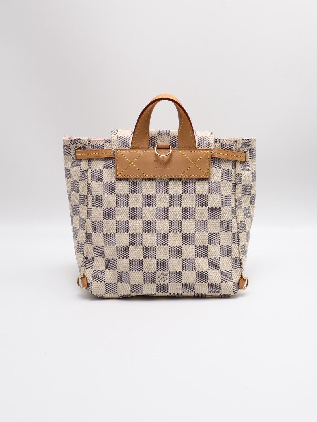LOUIS VUITTON 白棋盤格小後背包