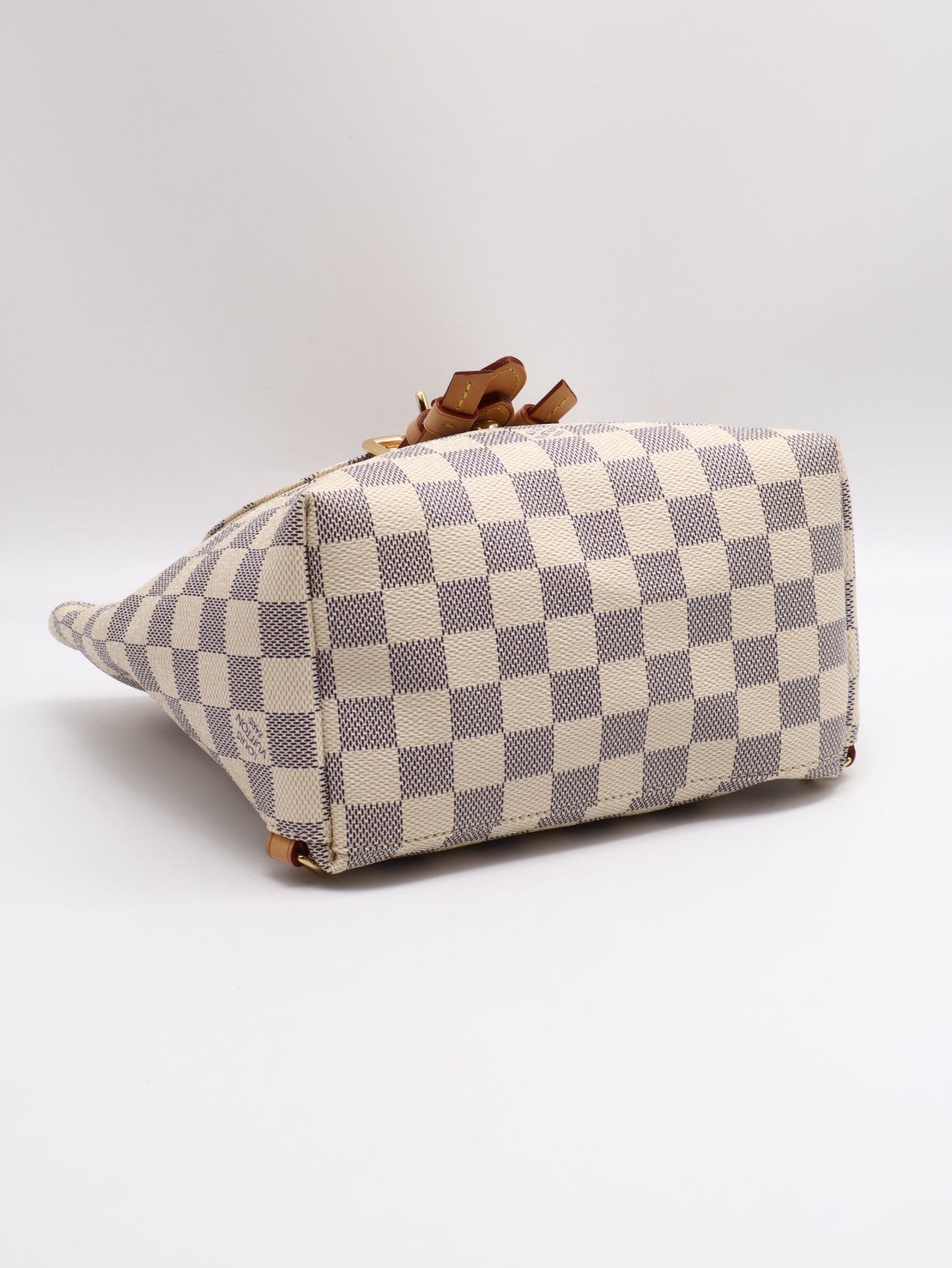 LOUIS VUITTON 白棋盤格小後背包