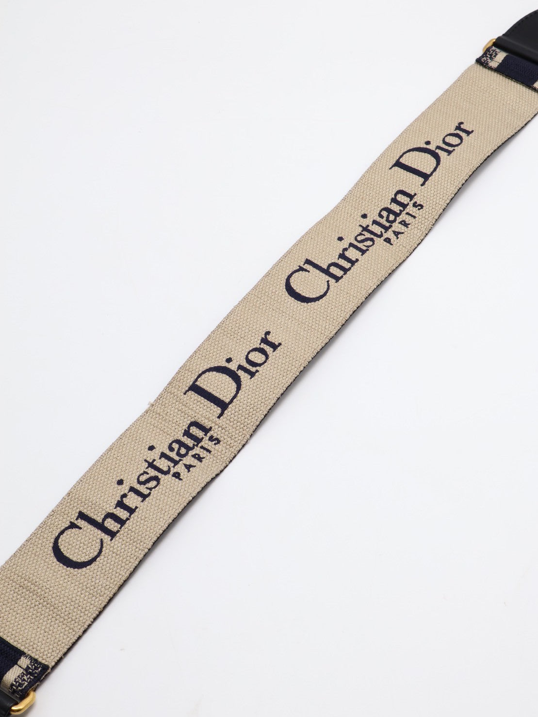 DIOR 小牛皮寬版刺繡肩背帶