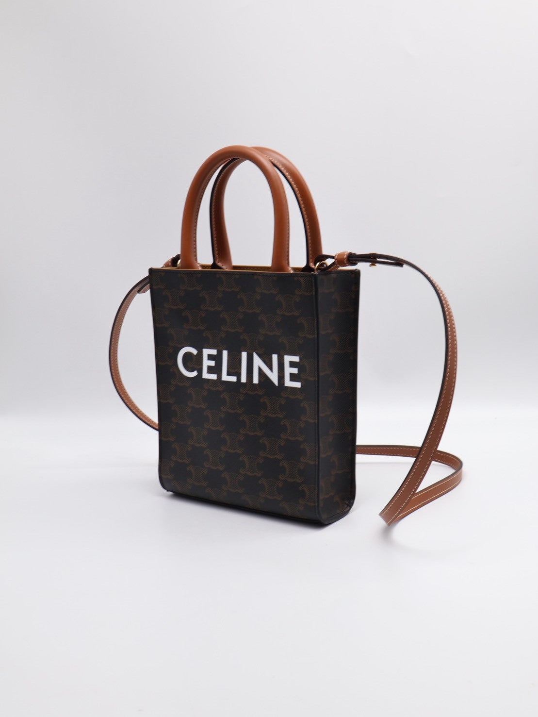 CELINE 凱旋帆布Mini tote