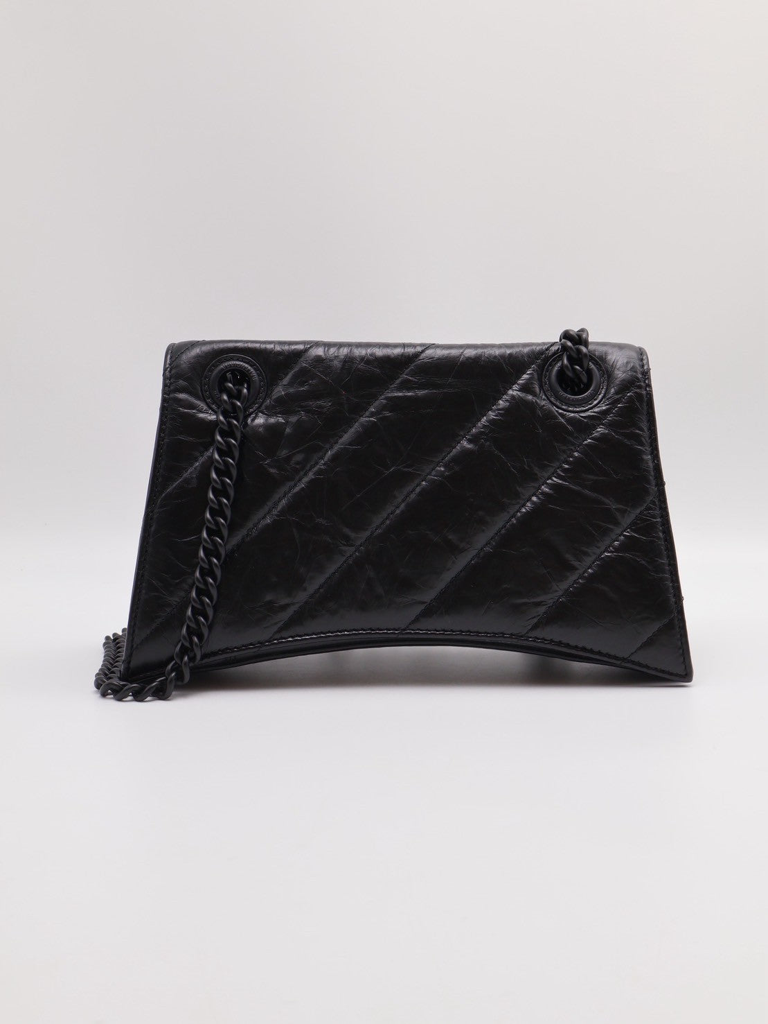 Balenciaga Crush小牛皮沙漏包 - 小號So black