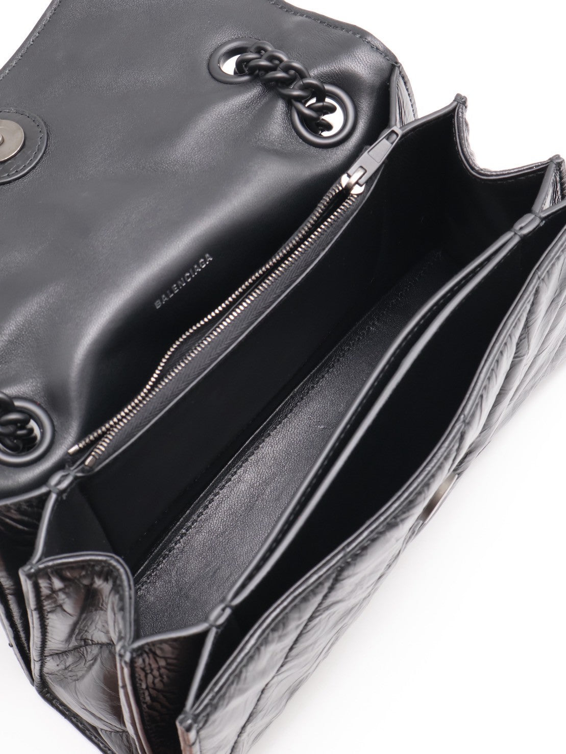 Balenciaga Crush小牛皮沙漏包 - 小號So black