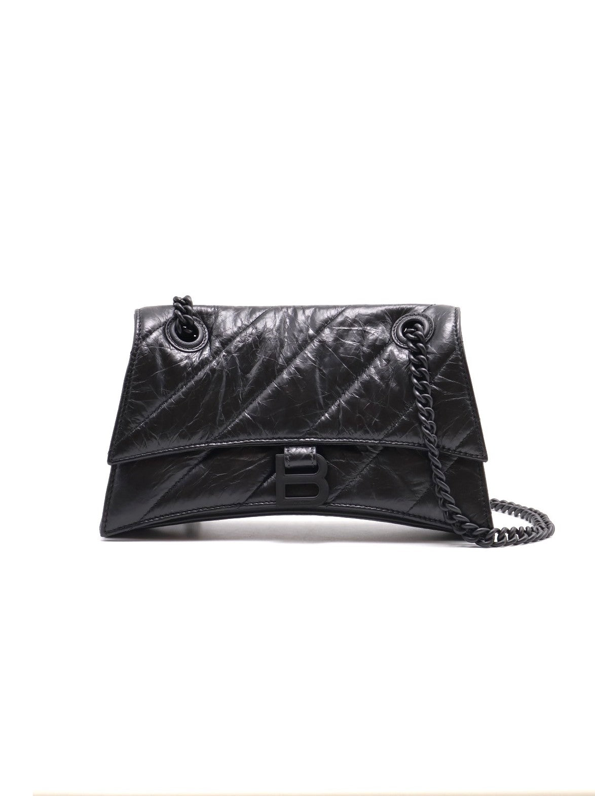 Balenciaga Crush小牛皮沙漏包 - 小號So black