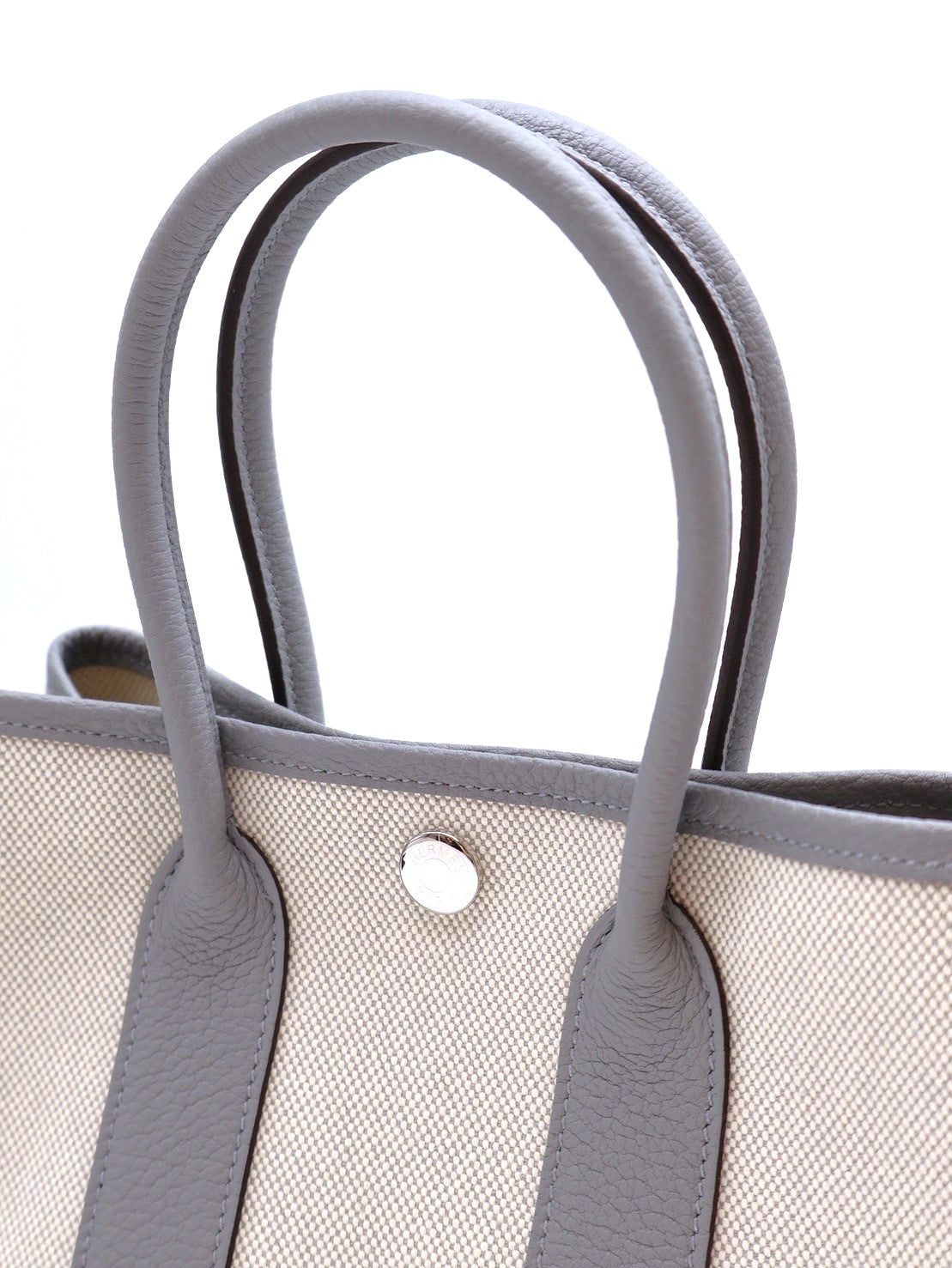 HERMES Mini garden party - 帆布冰川藍