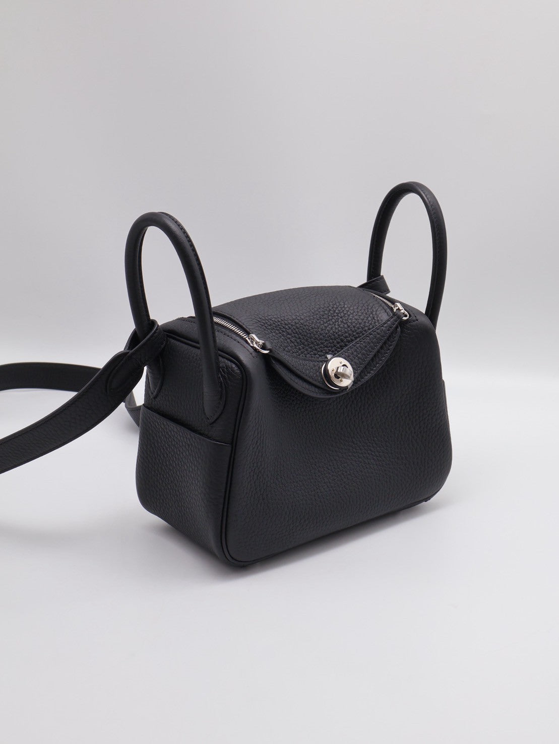 HERMES Mini lindy - 黑銀