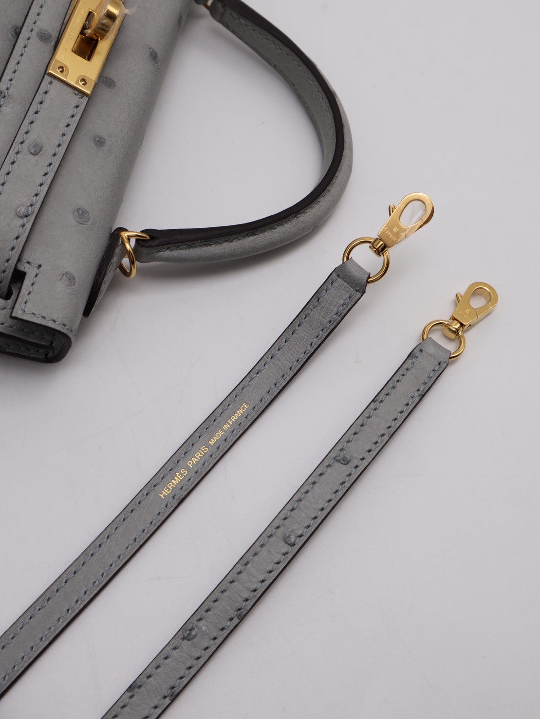 HERMES Mini kelly ll - 冰川藍金 U