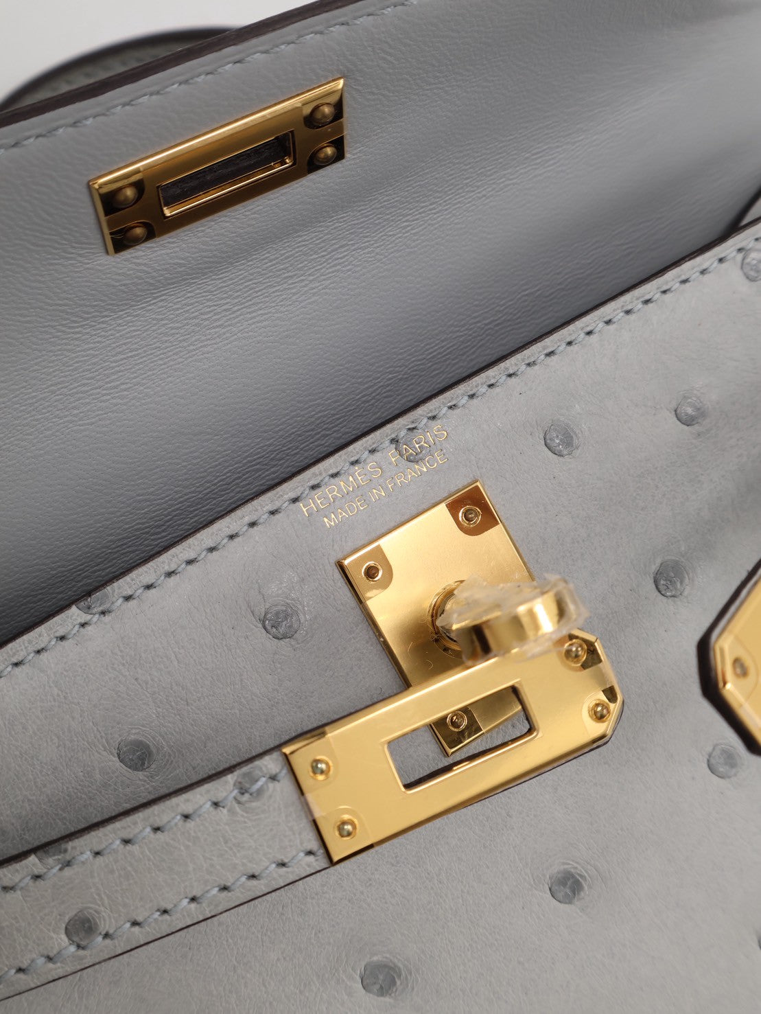HERMES Mini kelly ll - 冰川藍金 U