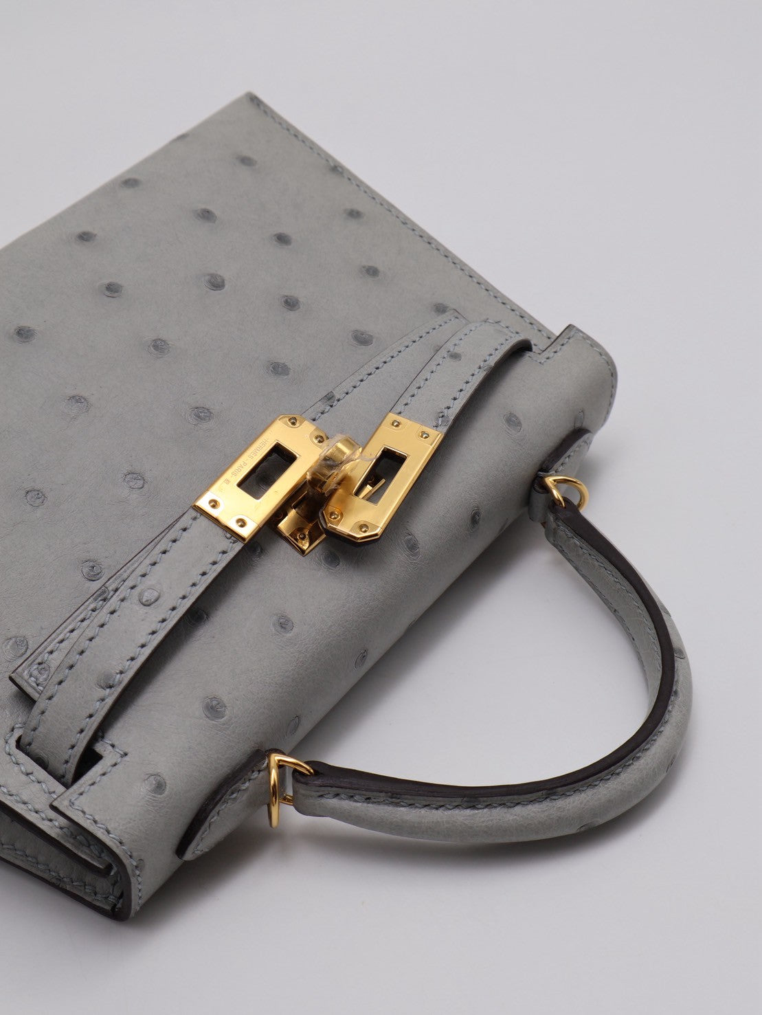 HERMES Mini kelly ll - 冰川藍金 U