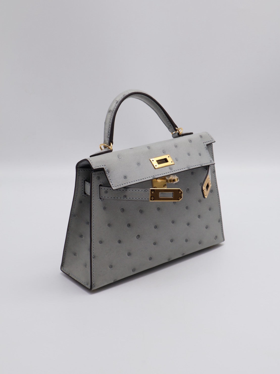 HERMES Mini kelly ll - 冰川藍金 U