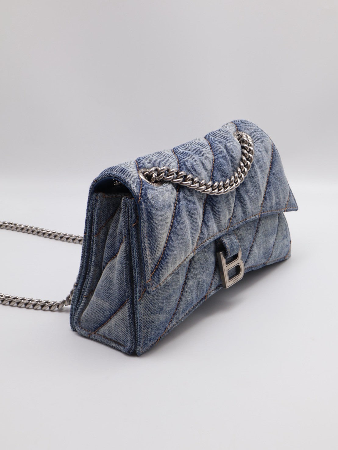 Balenciaga Crush沙漏包 - 小號牛仔