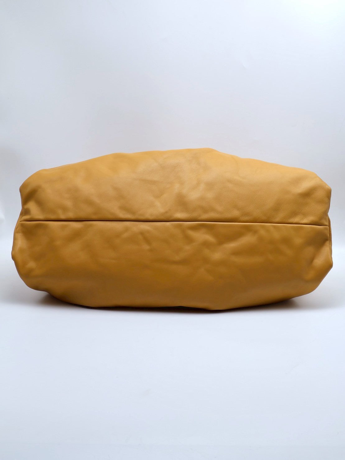 BOTTEGA VENETA The shoulder Pouch牛角肩背包 - 芥末黃