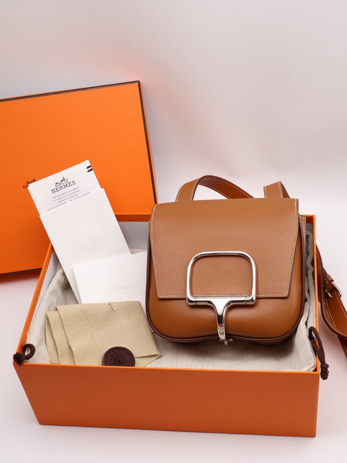 HERMES Della mini - 金棕銀 Z