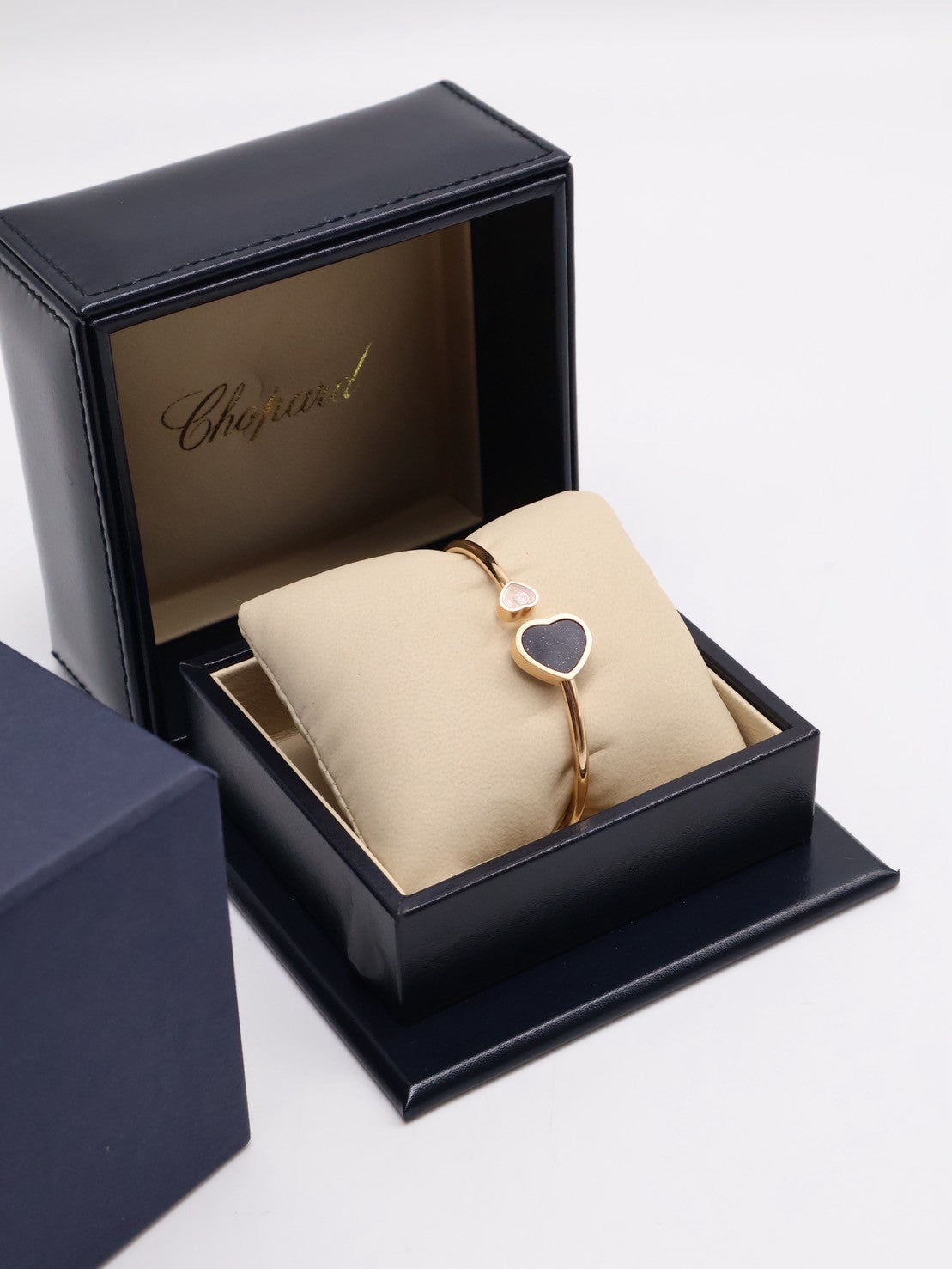 Chopard Happy hearts18K玫瑰金東陵石手環- XS 0.05carat