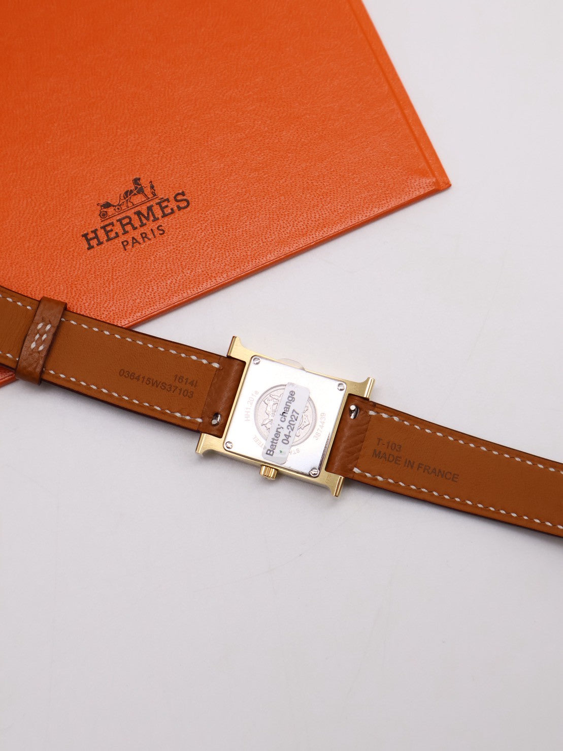 HERMES Heure H腕錶 - 金棕金 25