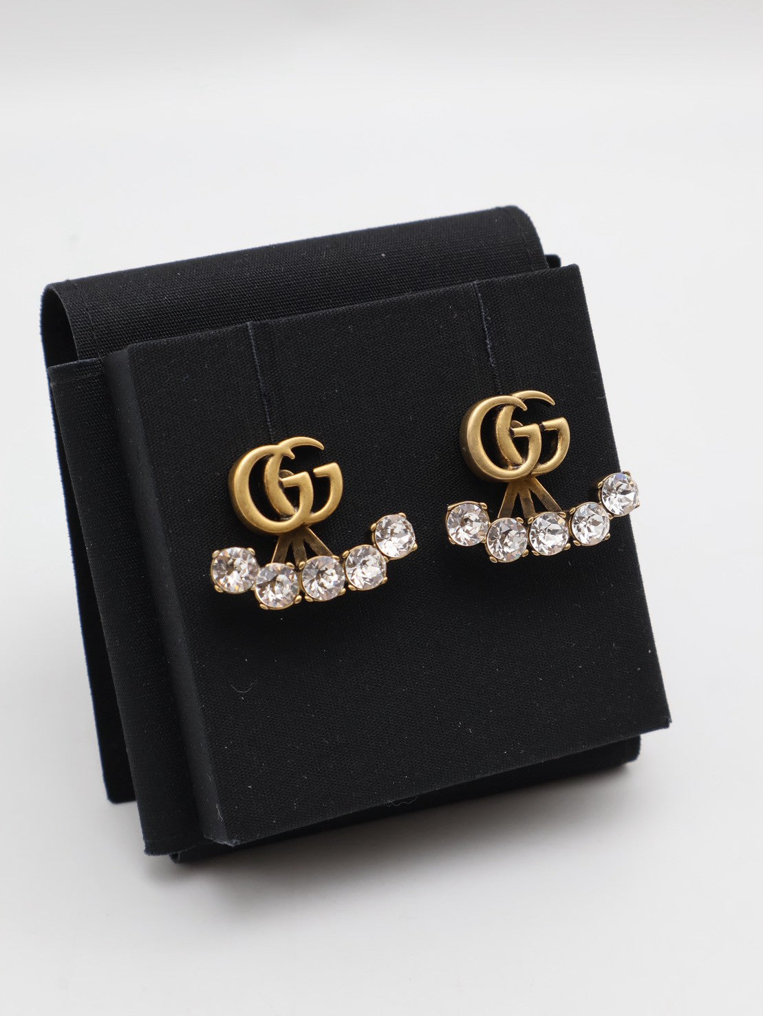 GUCCI GG水鑽耳環