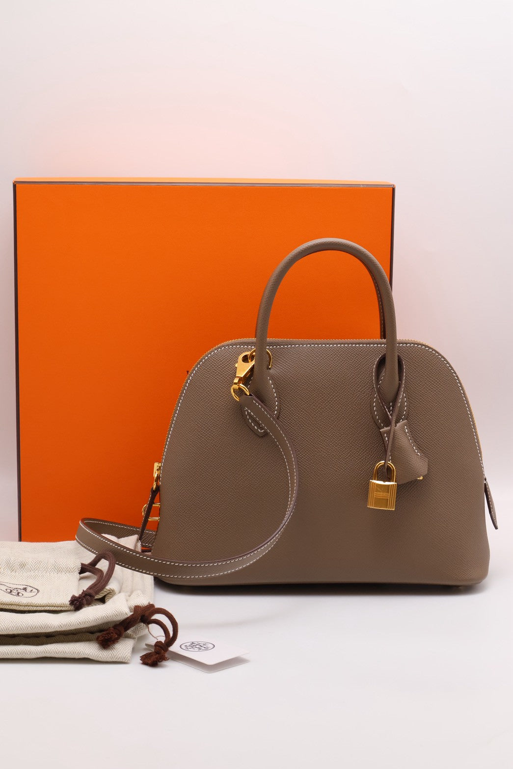 HERMES Bolide 25 - Etoupe 18 大象灰金 W