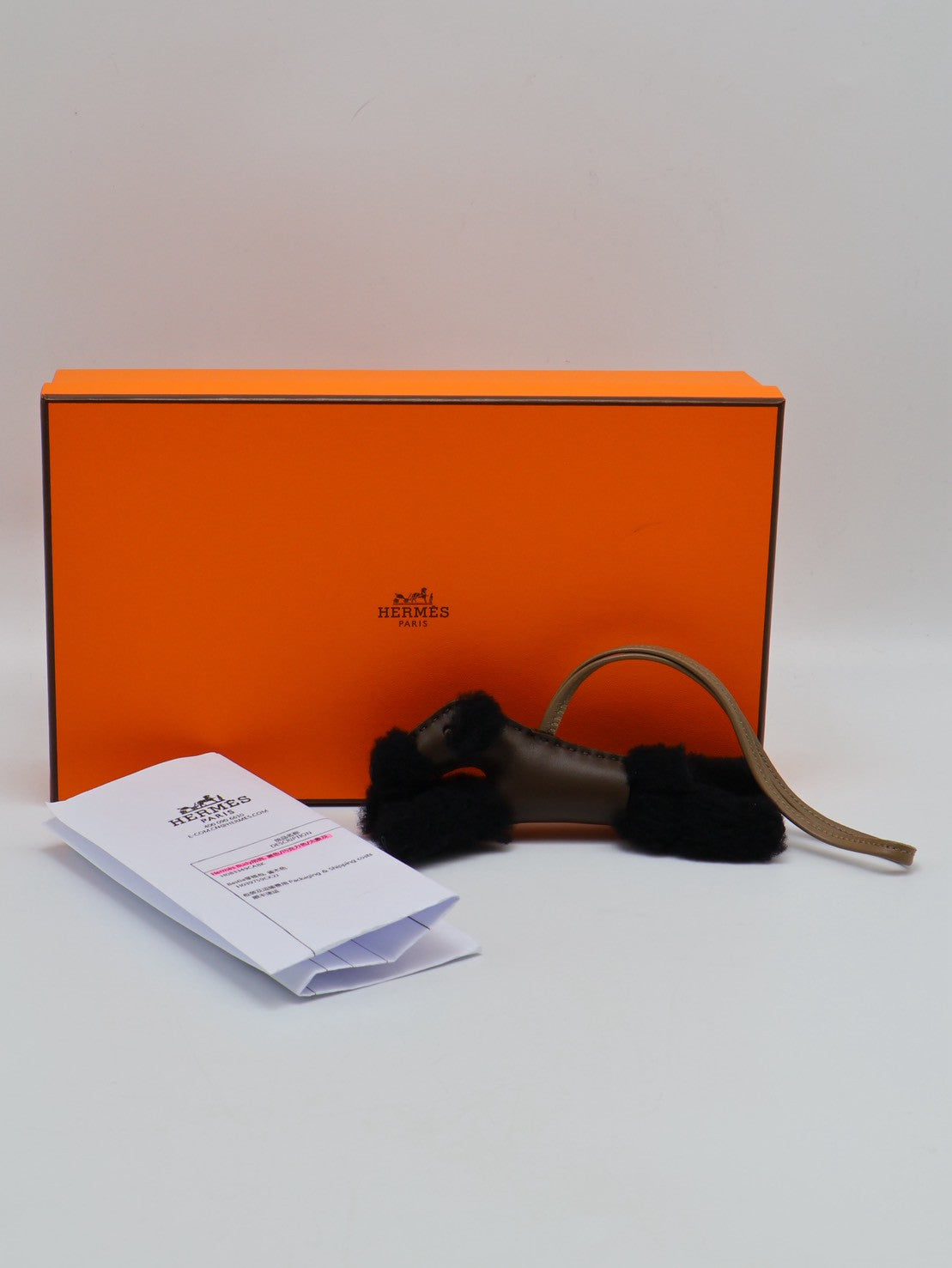 HERMES Budy charm狐狸犬 - 黑 / 巧克力 / 大象灰 W
