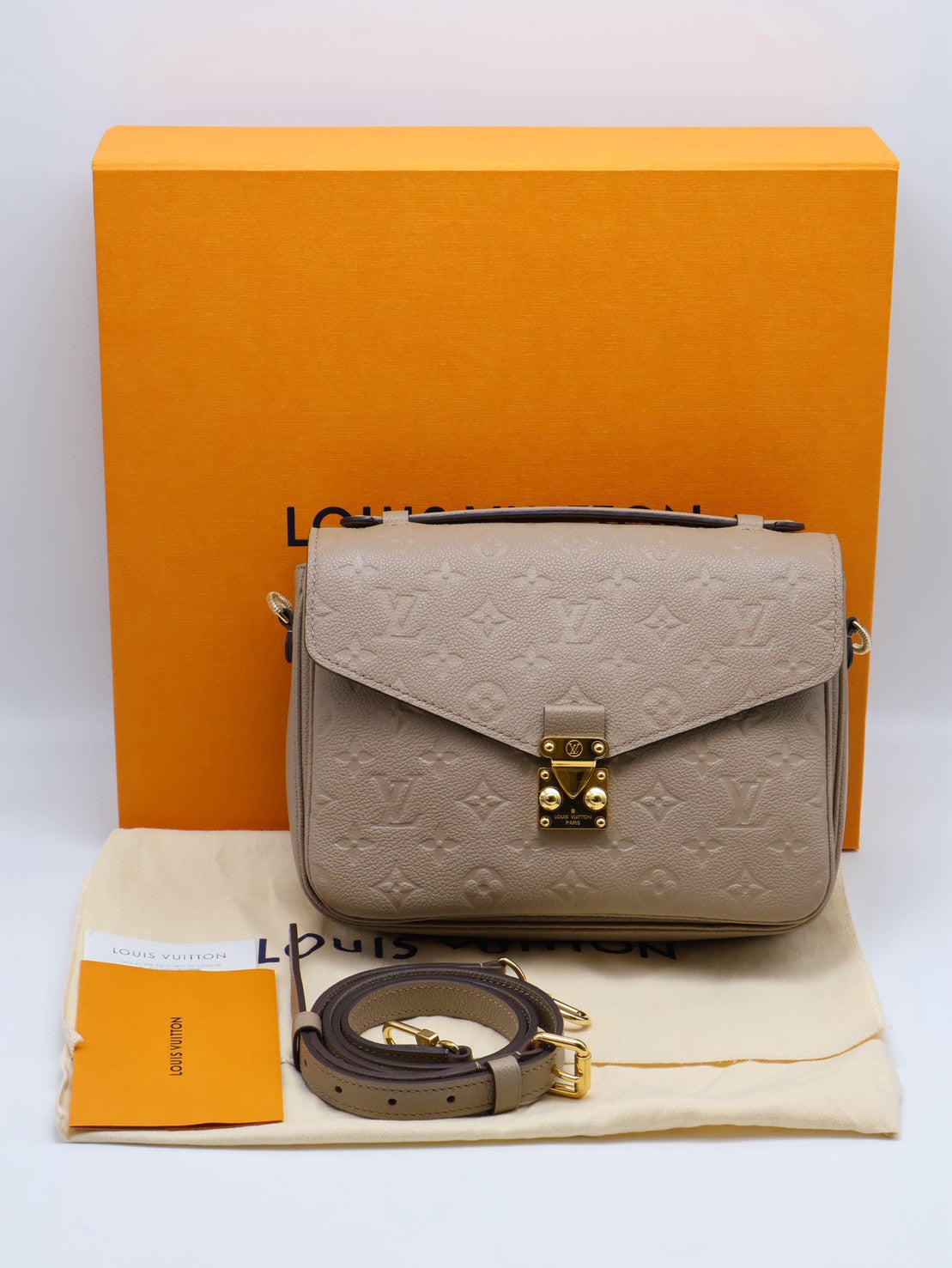 LOUIS VUITTON Pochette Metis郵差包 - 米