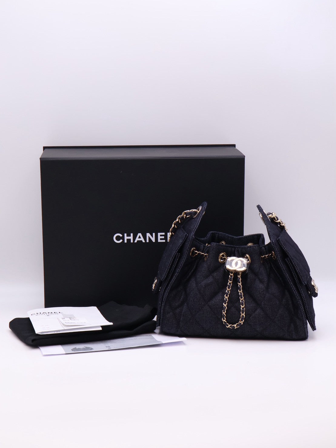 CHANEL 25 Mini Hobo Bag - 單寧深藍