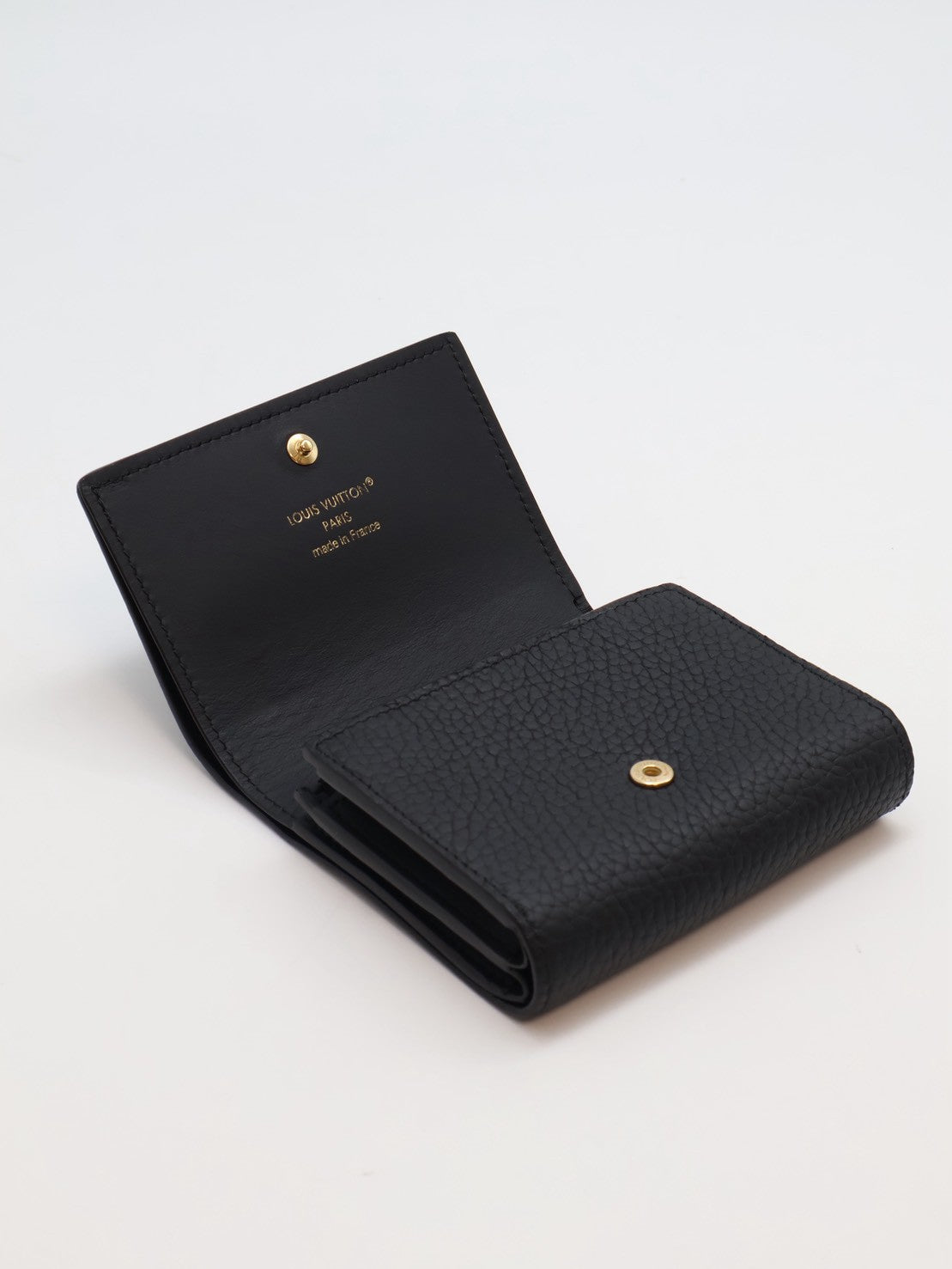 LOUIS VUITTON Capucines Tiny雙折短夾 - 黑金