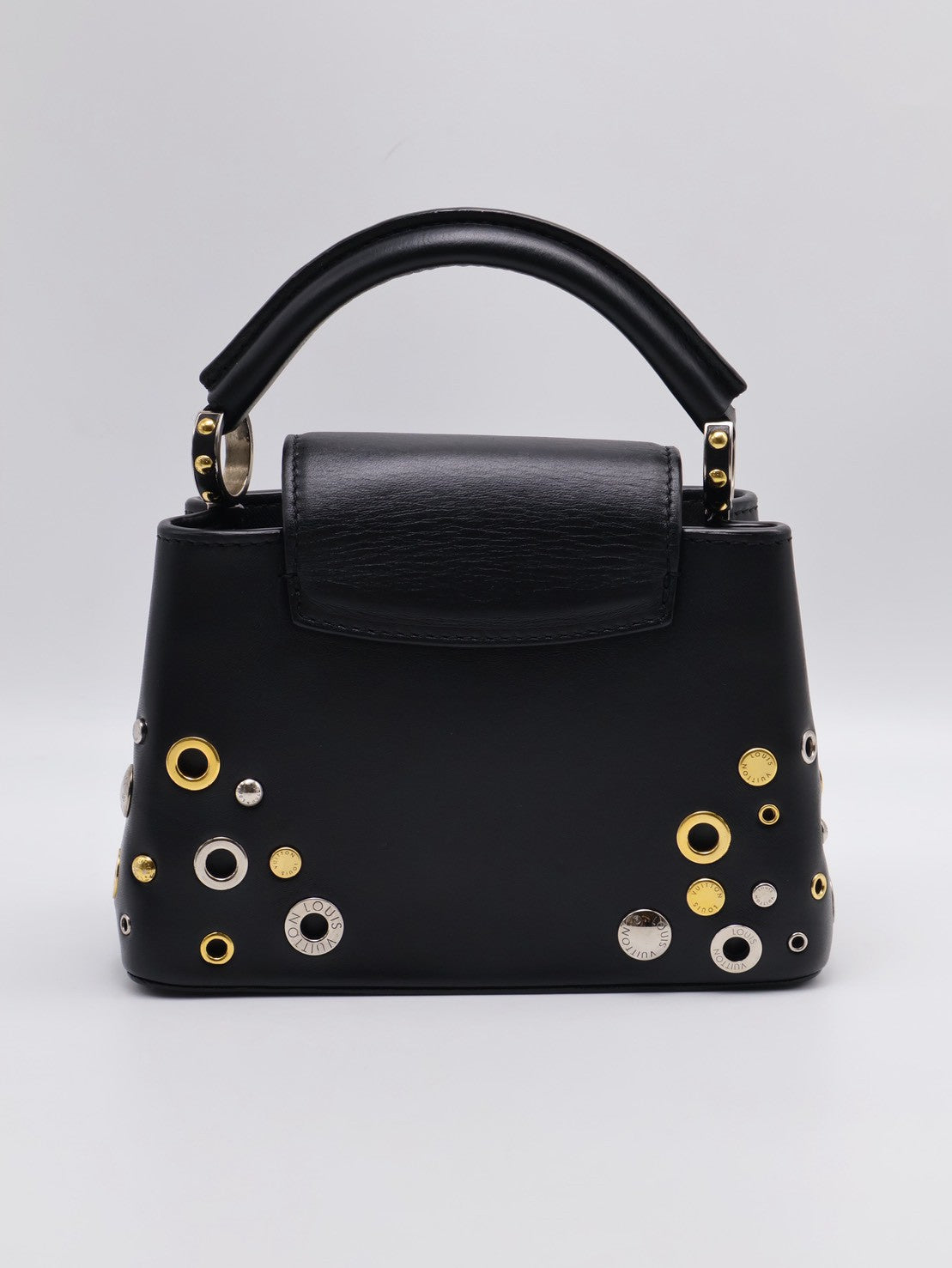 LOUIS VUITTON Capucines 鉚釘限量款 - mini黑