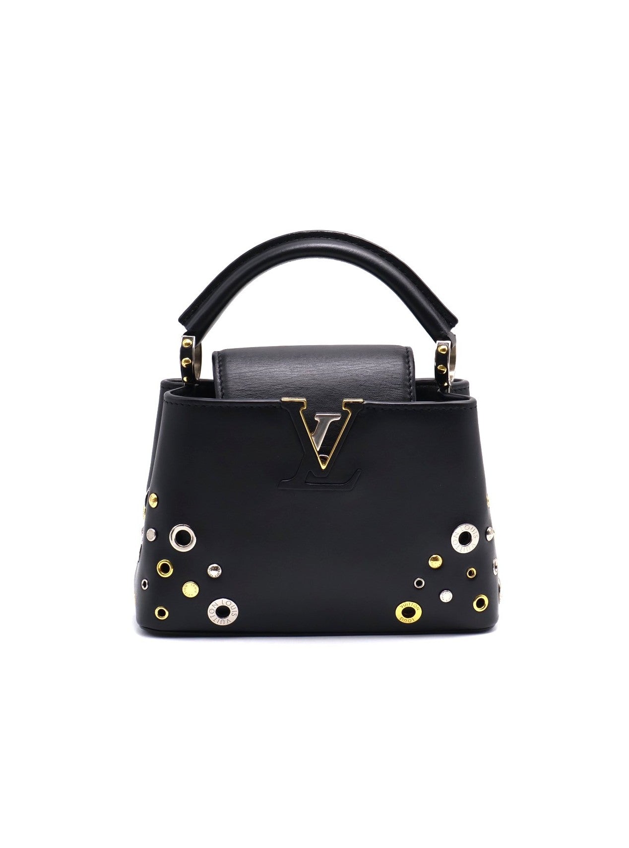 LOUIS VUITTON Capucines 鉚釘限量款 - mini黑