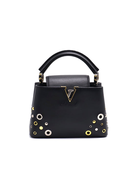 LOUIS VUITTON Capucines 鉚釘限量款 - mini黑