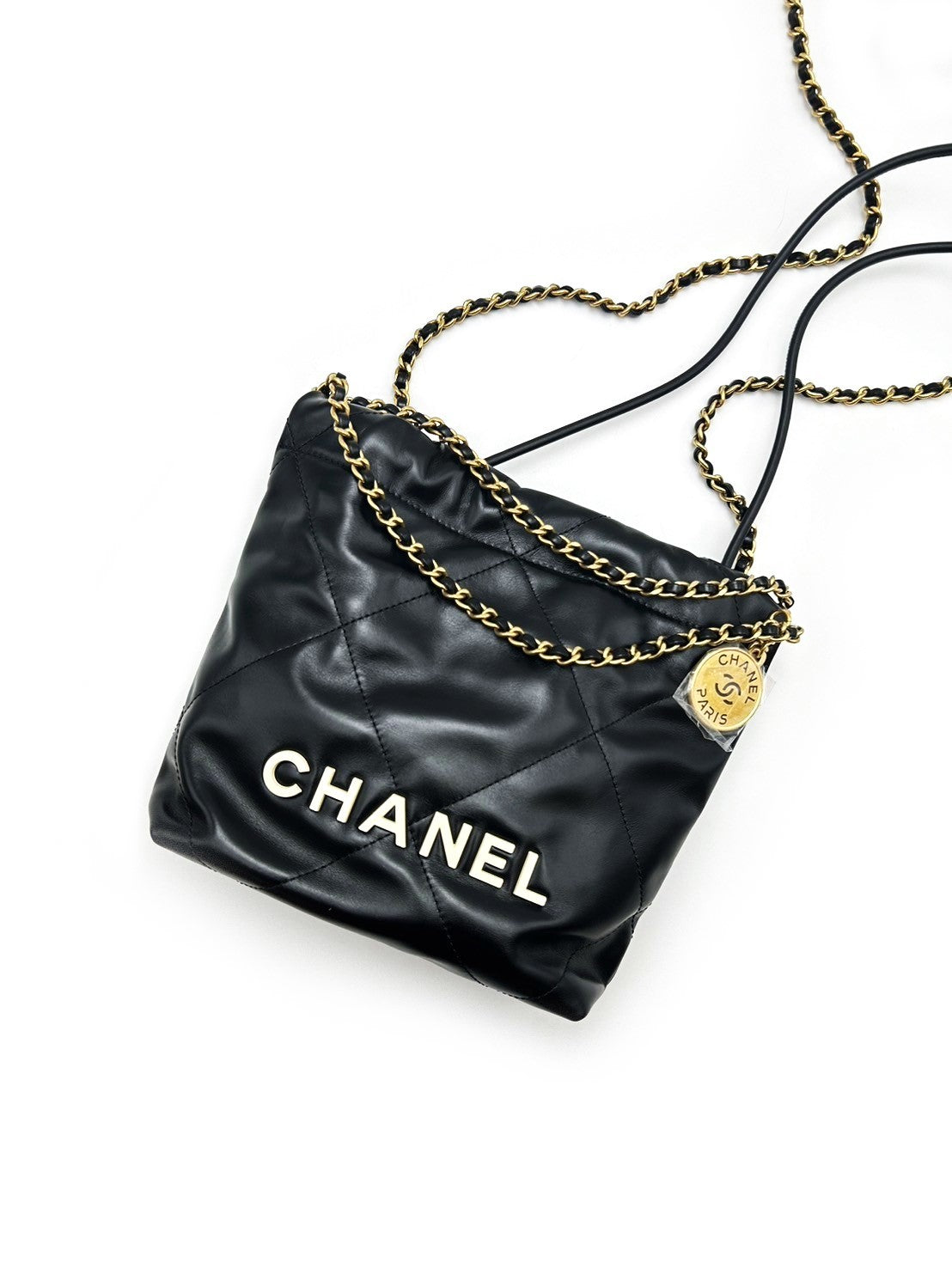 CHANEL 22 Mini bag - 白字黑金