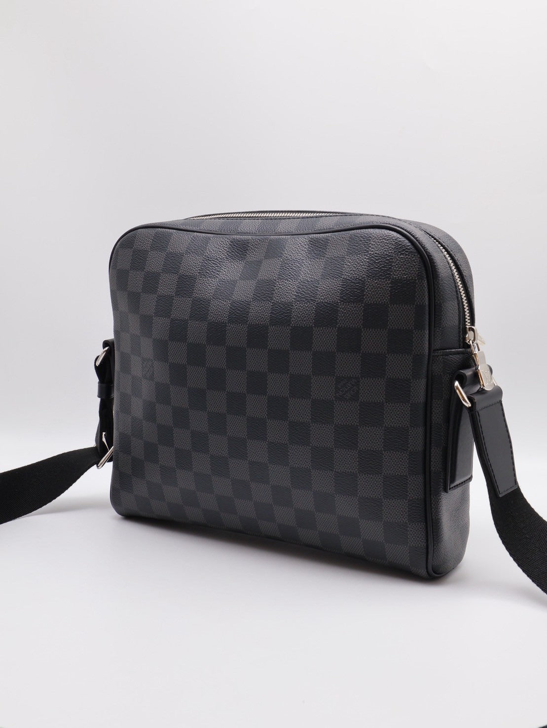 LOUIS VUITTON Dayton棋盤格記者包 - 小號黑