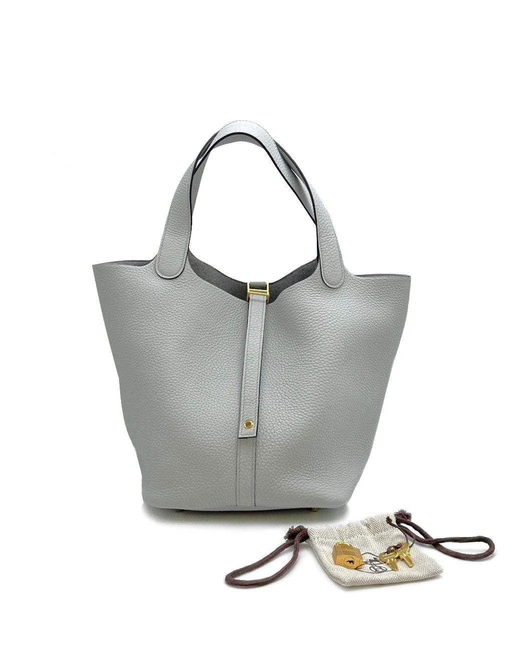 HERMES Picotin 22 - 聖杯藍金