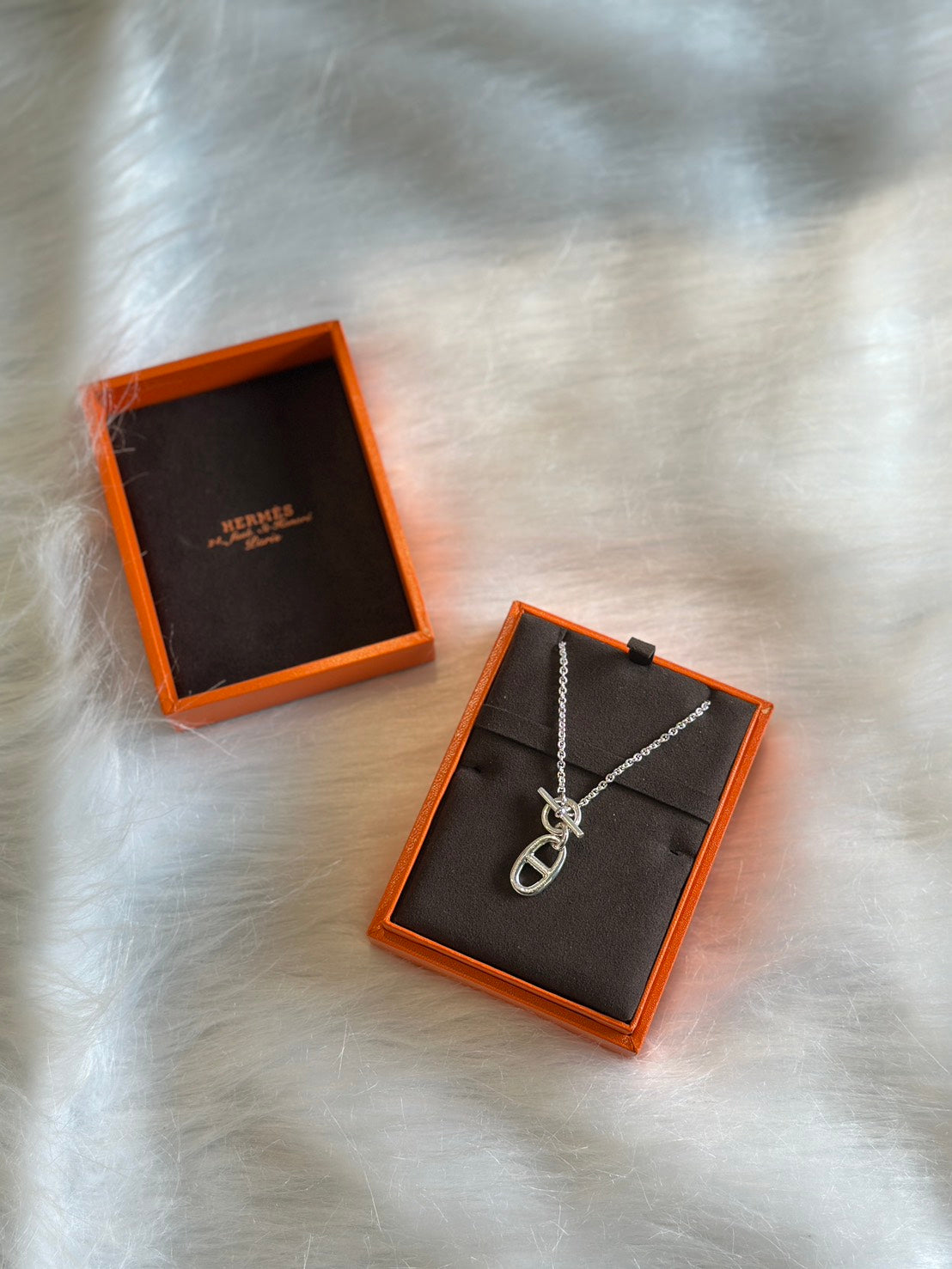 HERMES Chaine d'ancre豬鼻子OT釦項鍊