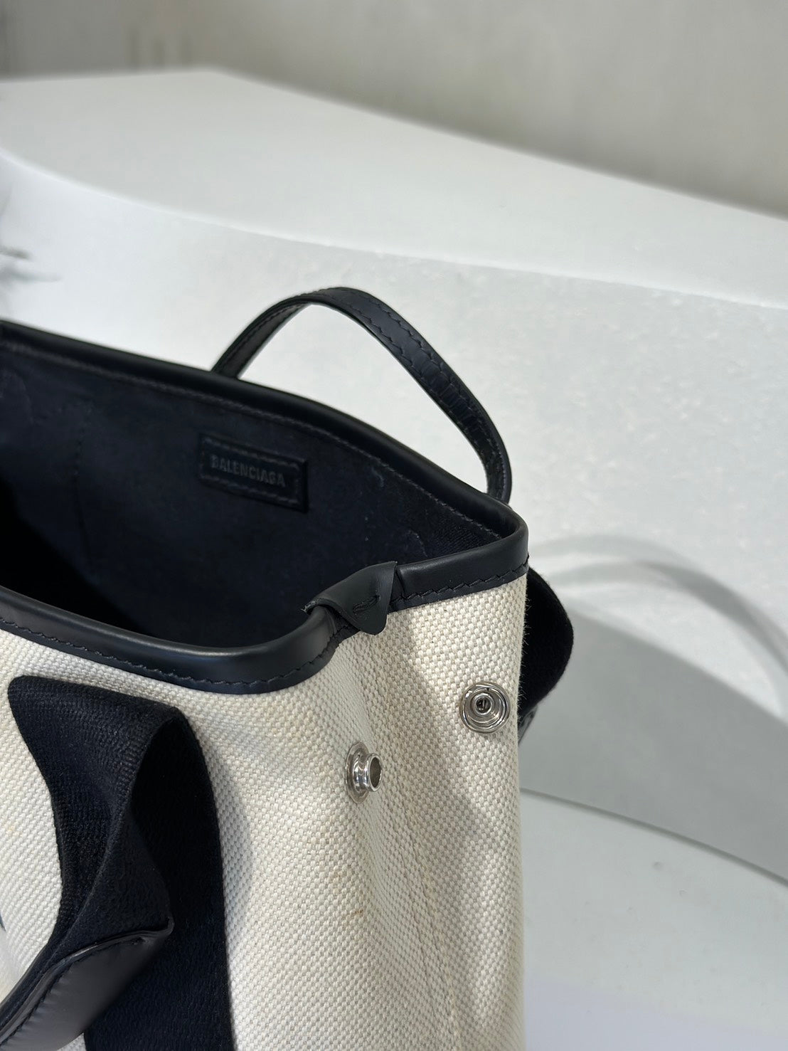 Balenciaga Navy cabas帆布托特