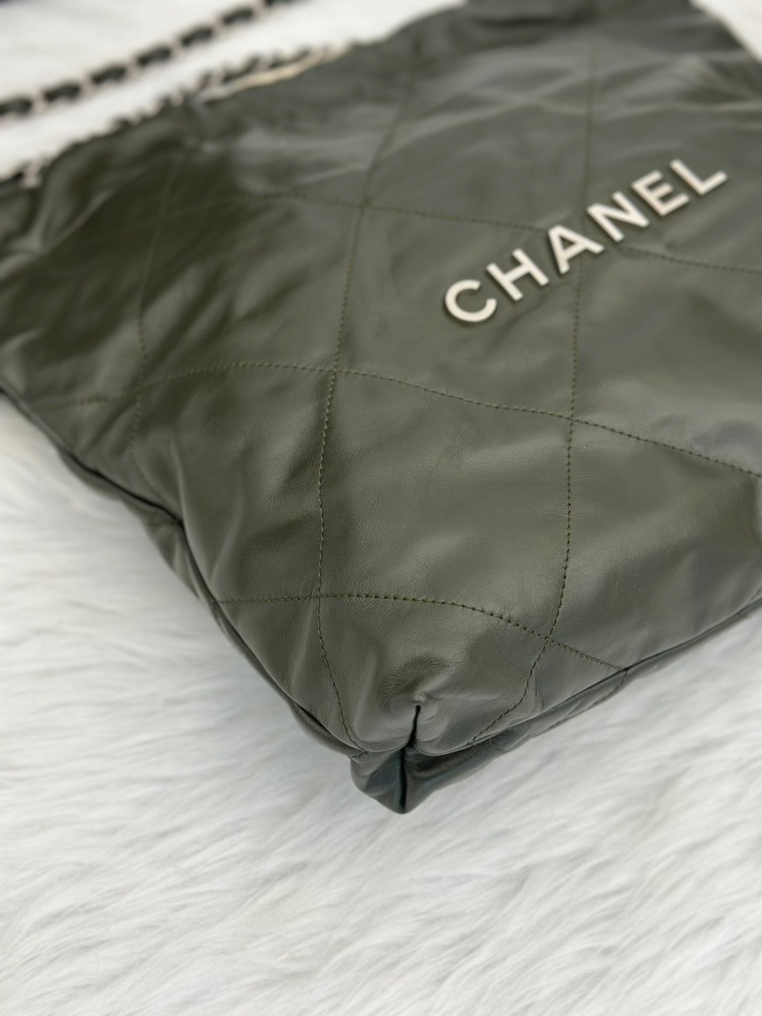 CHANEL 22 Bag - 小號古巴綠銀