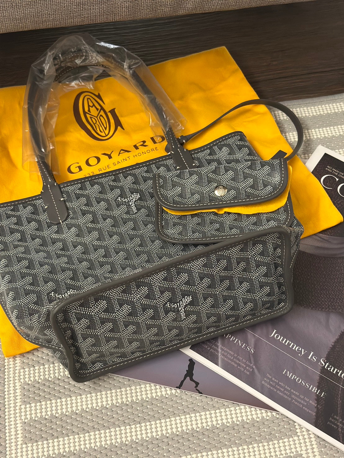 GOYARD Anjou mini tote - 灰