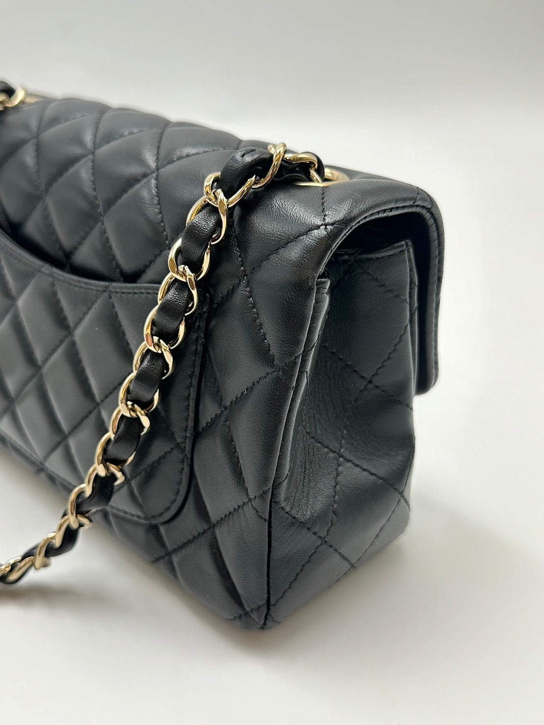 CHANEL 經典口蓋包 Mini CF20 - 黑金