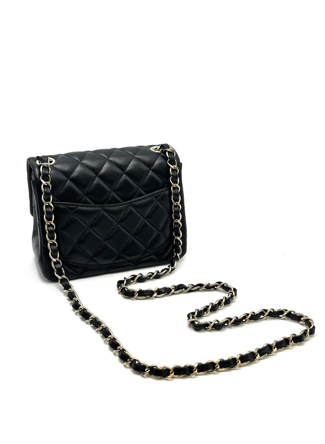 CHANEL 經典口蓋包方胖子 17 - 黑金