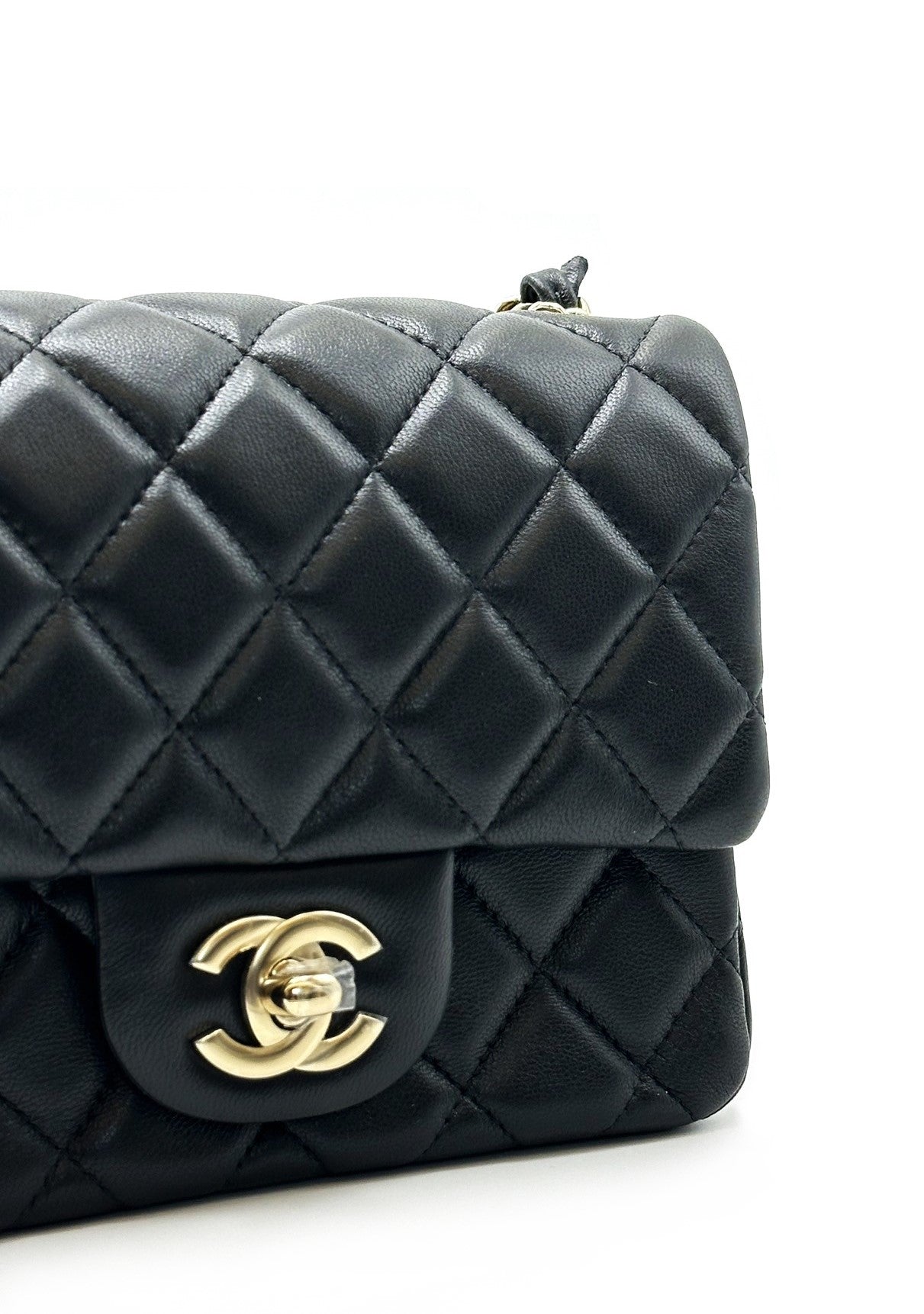 CHANEL 經典口蓋包方胖子 17 - 黑金